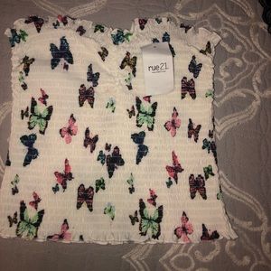 Butterfly Tube top